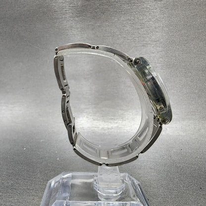 Swatch Watch Women 25mm Silver Dial Clear Case Round New Battery VTG8