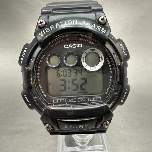 Casio W-735H Watch Men 45mm Digital Black Vibration Alarm Chrono New Battery LKG0