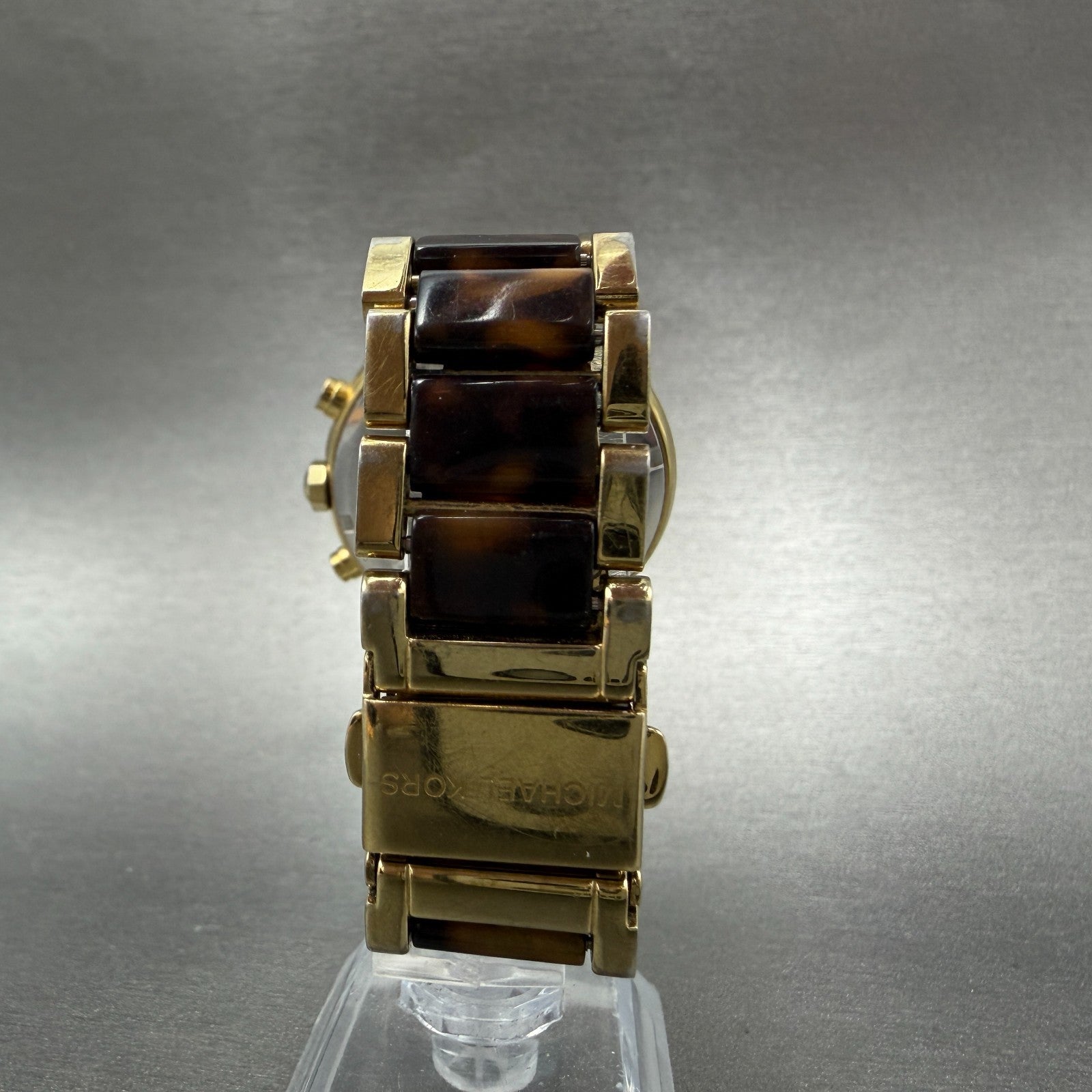 Michael Kors Parker Watch Women 39mm Champagne Dial Gold Tone Date New BatteryAB7