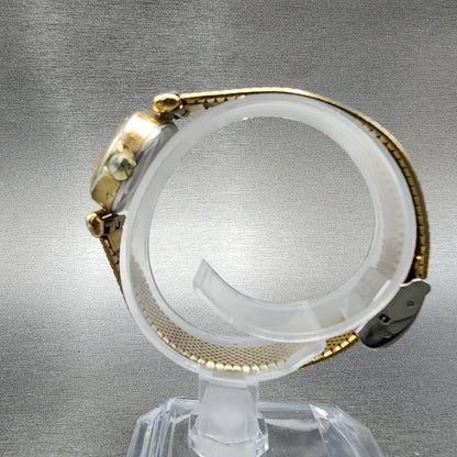 VTG Seiko Watch Women 25mm Brown Dial Gold Tone Rectangle 115020 New Battery6