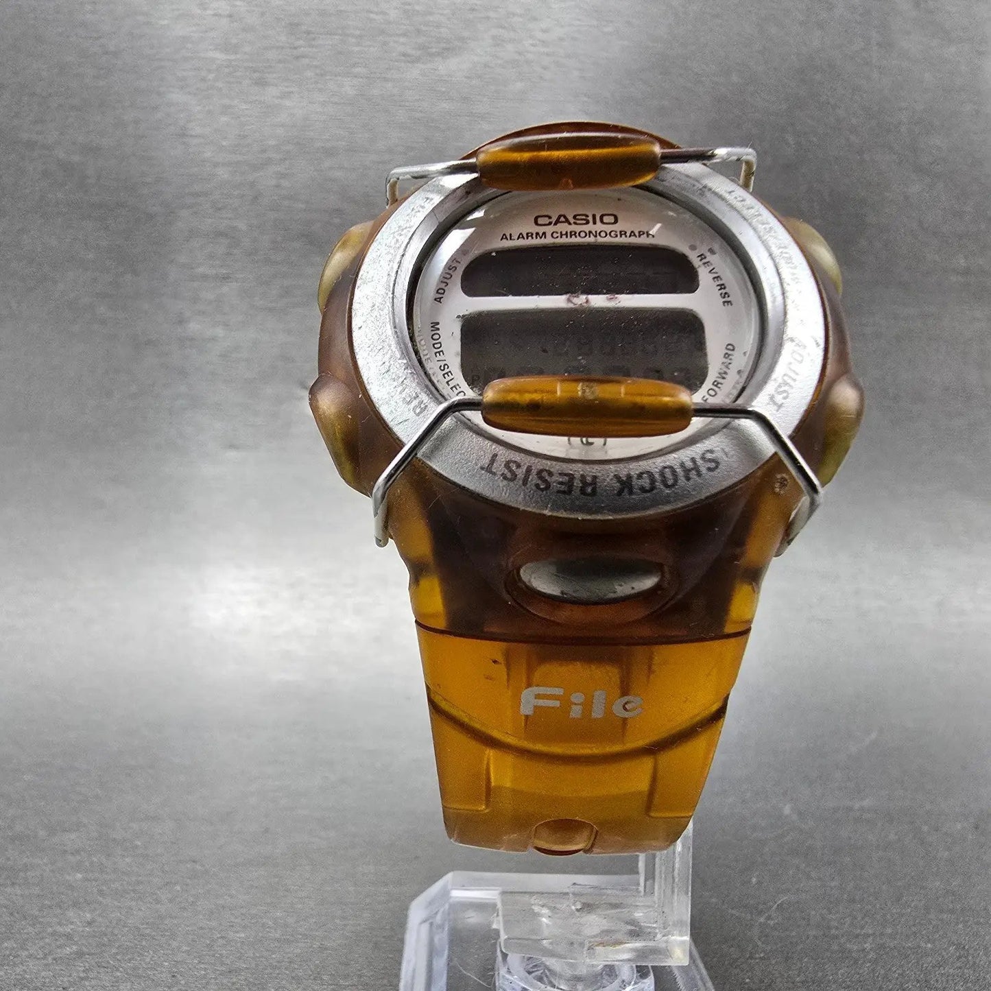 Casio Baby-G BGF-111 Watch  Women 40mm Yellow Clear Case Alarm Chrono New Batt5