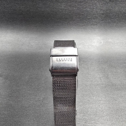 Skagen Watch Women 26mm Silver Dial Silver Tone Oval 468SSSC New Battery7