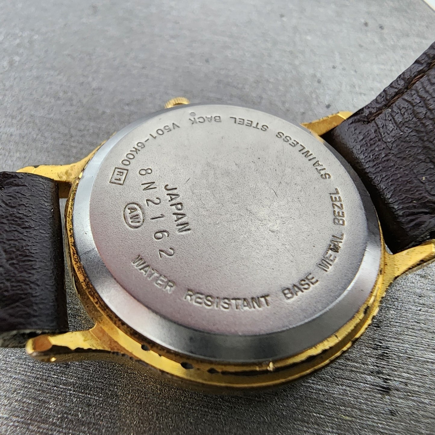 Seiko ALBA Watch Women 27mm Cream Dial Gold Tone Round V5016K00 New Battery9