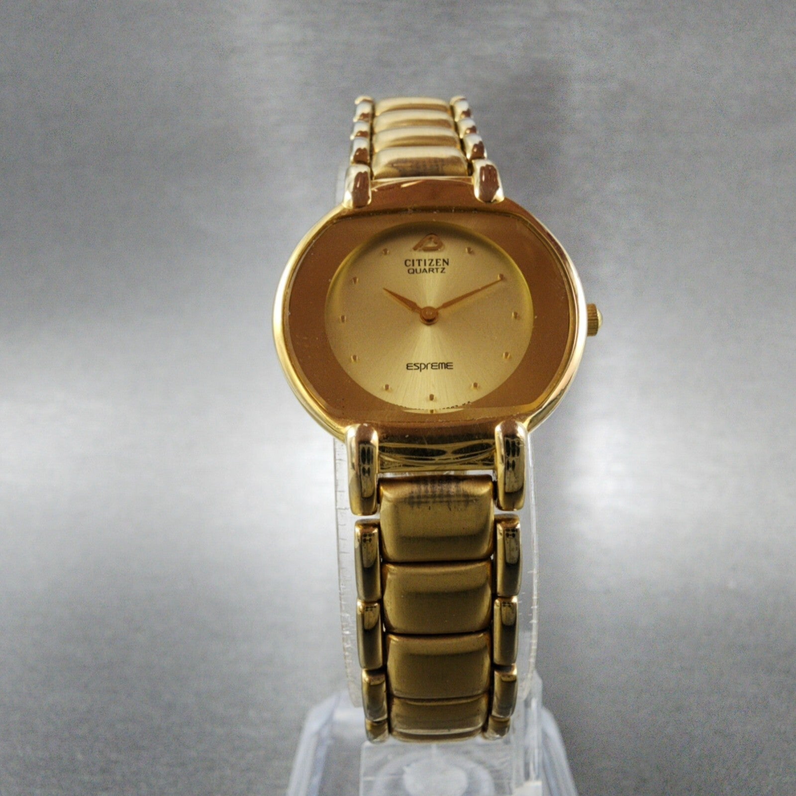 Citizen Espreme Watch Women 23mm Gold Dial Gold Tone 2200246087 New Battery5
