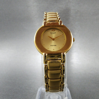 Citizen Espreme Watch Women 23mm Gold Dial Gold Tone 2200246087 New Battery5