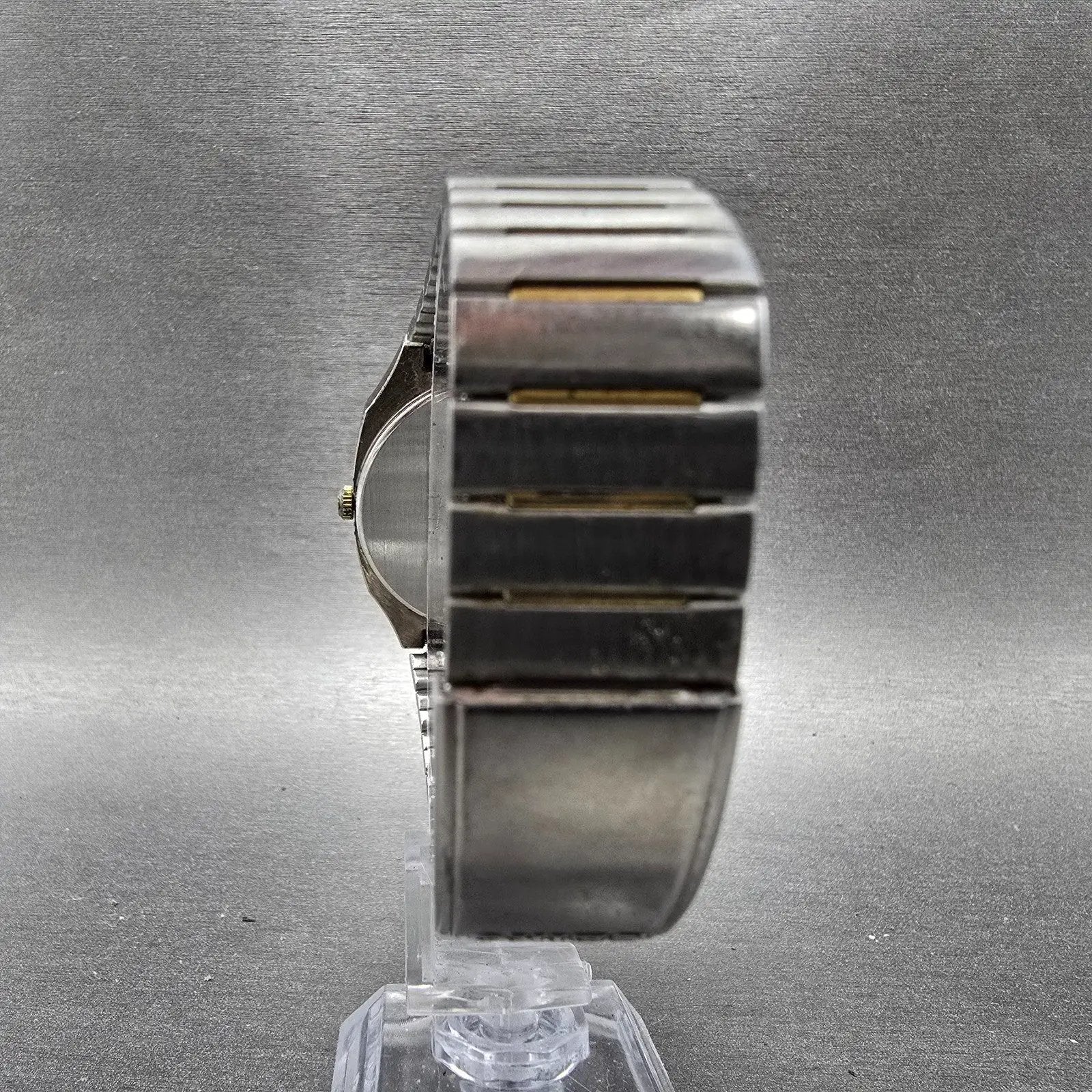 Seiko Analog Digital Watch Men 33mm Silver Dial Two Tone Alarm H601-5471 PARTS7