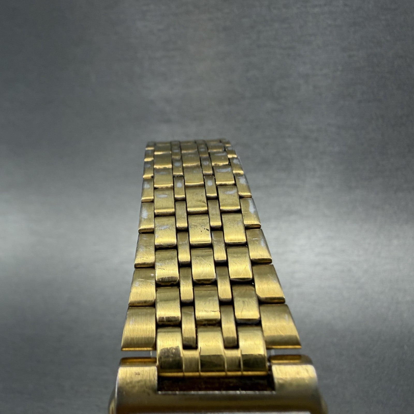 Seiko SX Tank Watch Men 24mm White Dial Gold Tone Rectangle V701-5K40 NewBattery4
