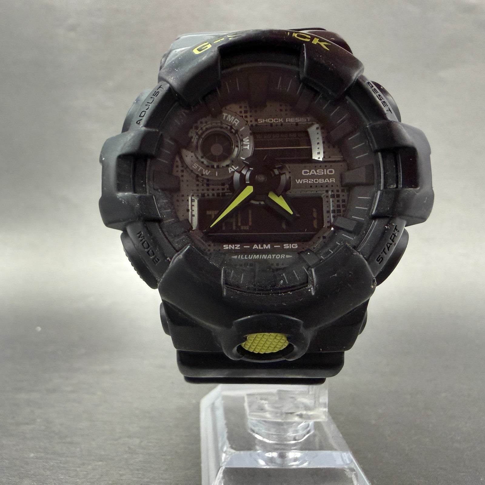 Casio G-Shock GA-700DC Watch Men 53mm Analog Digital Black Alarm Chrono NewBat5