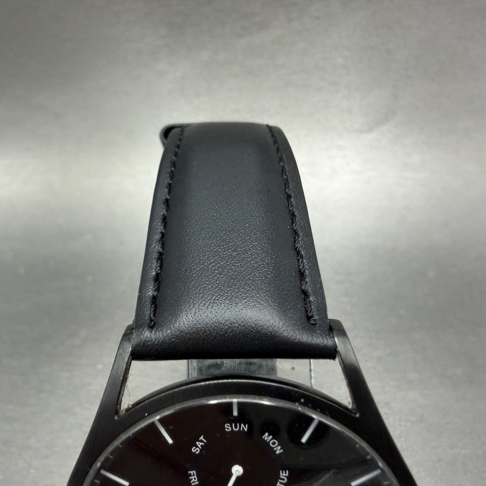 Skagen Holst Watch Men 40mm Black Dial Black Tone Daydate Round SKW6265 New Batt4