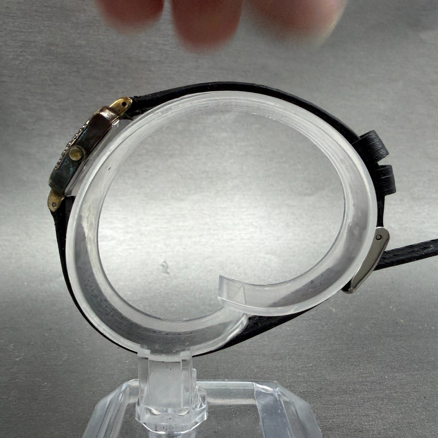 Seiko Watch Women 22mm Silver Dial Gold Tone Hexagon 1221-5110 New Battery VTG6
