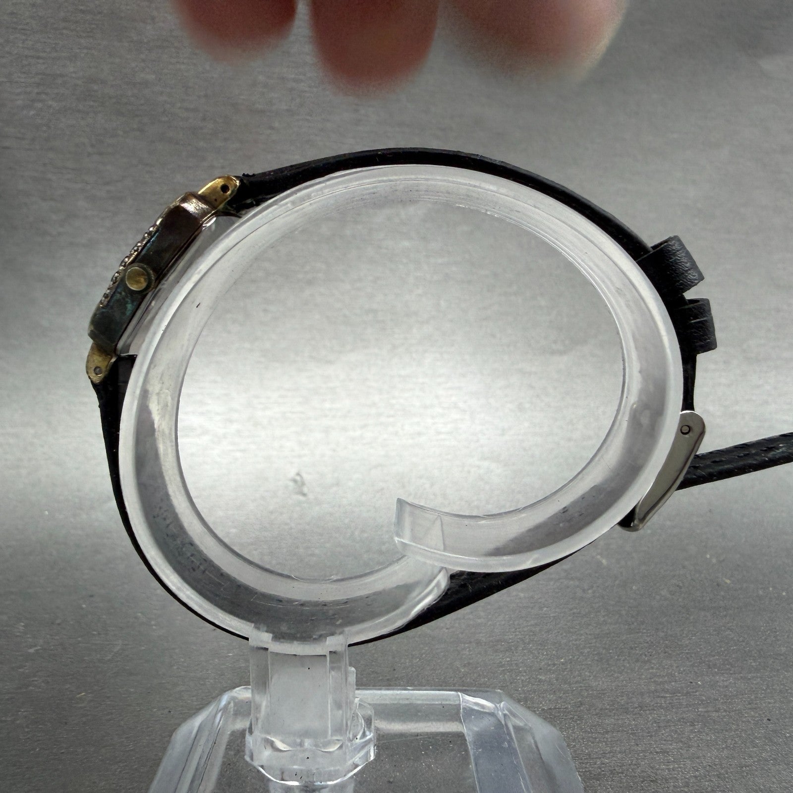 Seiko Watch Women 22mm Silver Dial Gold Tone Hexagon 1221-5110 New Battery VTG6