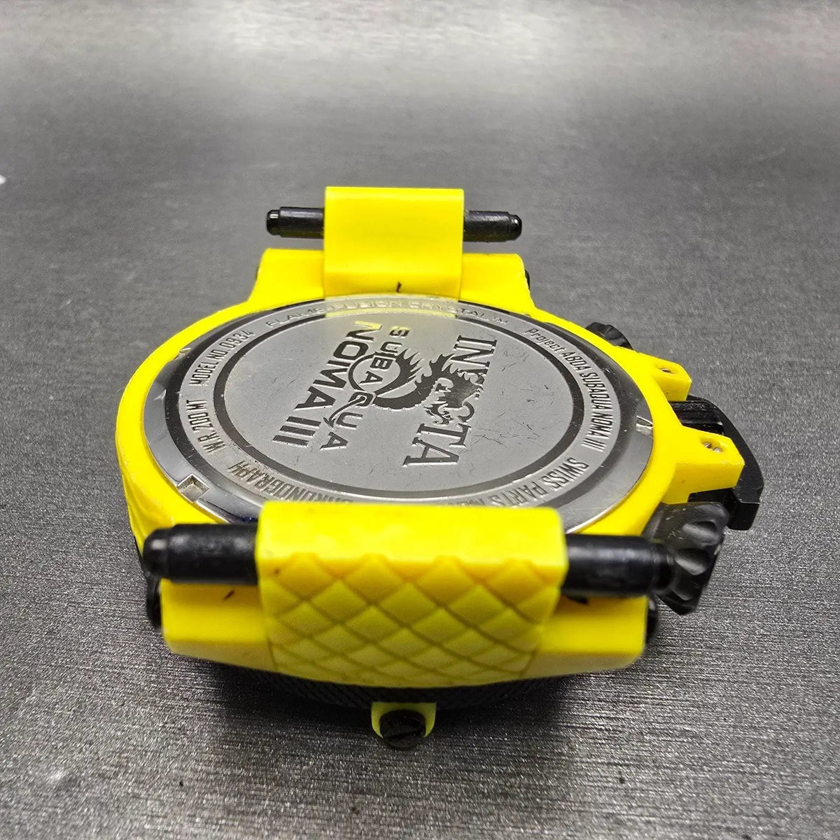 Invicta Sub Aqua Noma Chronograph Watch Men 50mm Yellow Dial Yellow Tone New Bat11