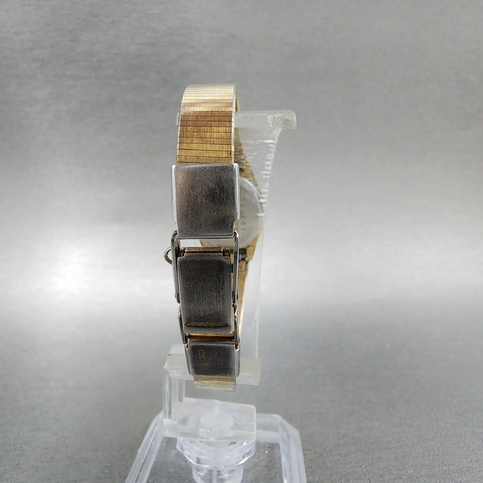 Seiko Watch Women 17mm Gold Dial Gold Tone Round 54205039 New Battery7