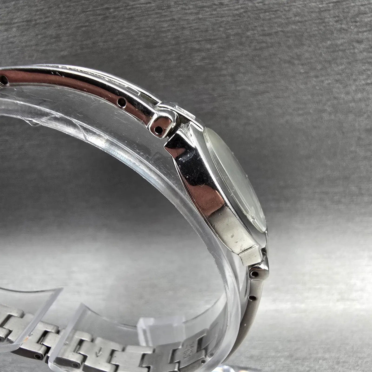Seiko Watch Women 17mm Black Dial Silver Tone Oval 1N00-0KG0 New Battery3
