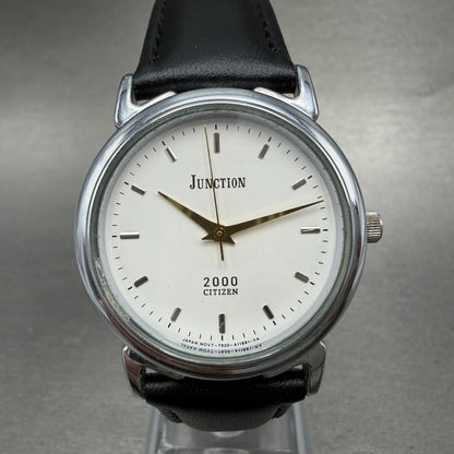 Citizen Junction Watch Unisex 32mm White Dial Silver Tone 7630-A04153 New Batt0