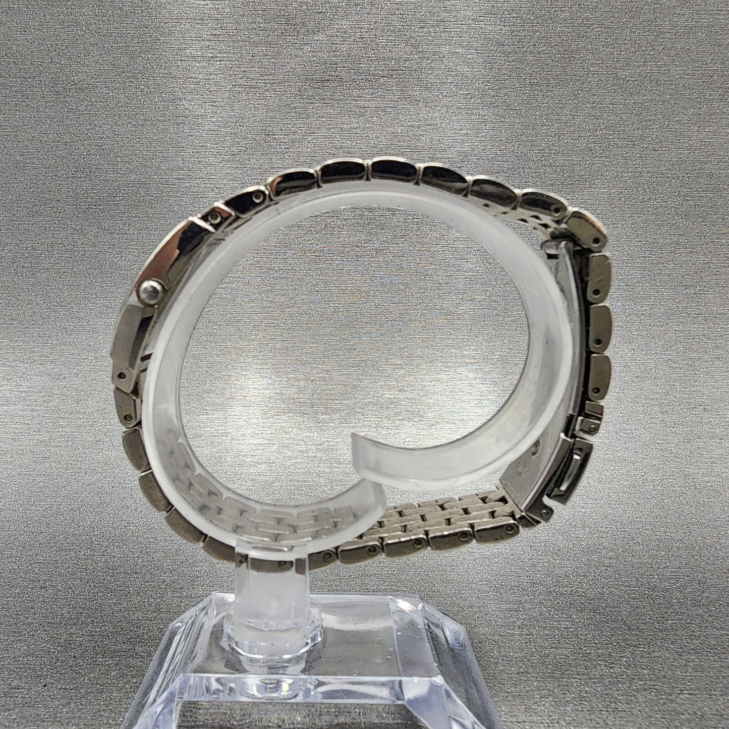 Caravelle Bulova Watch Women 20mm White Dial Silver Tone Rectangle 43L48 NewBatt