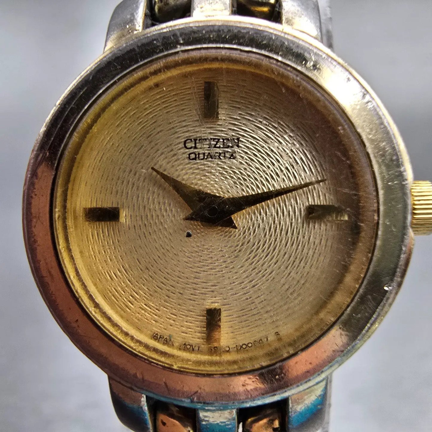 Citizen Watch Women 21mm Champagne Dial Gold Tone Round 5920-S78941 New Battery1