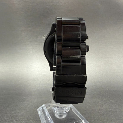 Nixon 42-20 Chrono Watch Women 42mm Black Dial Black Tone Date New Battery7
