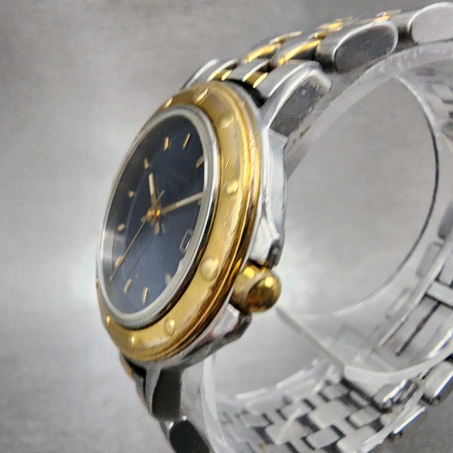 Raymond Weil Tango Watch Women 28mm Blue Dial Two Tone Date Round 5360 New Batt2