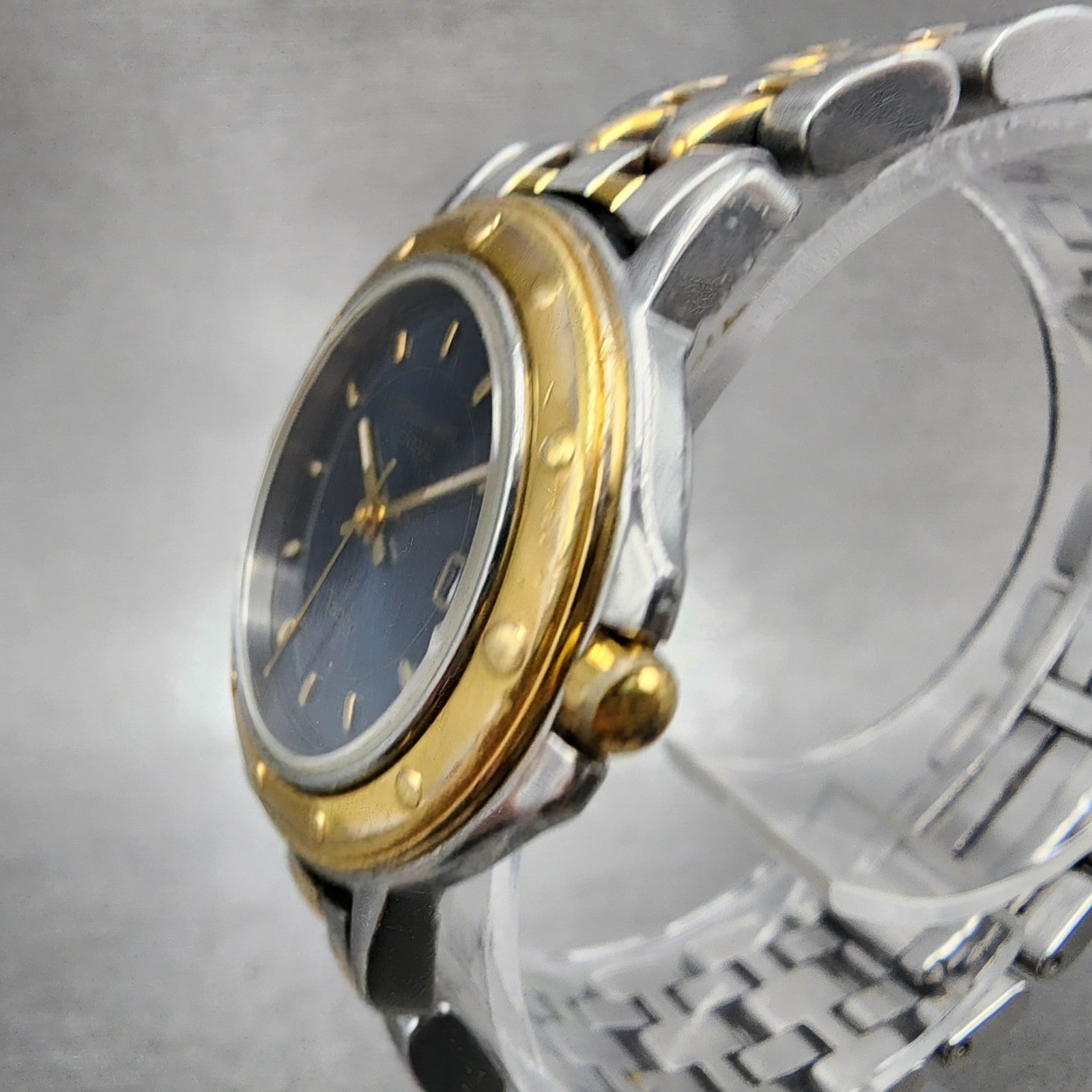 Raymond Weil Tango Watch Women 28mm Blue Dial Two Tone Date Round 5360 New Batt2