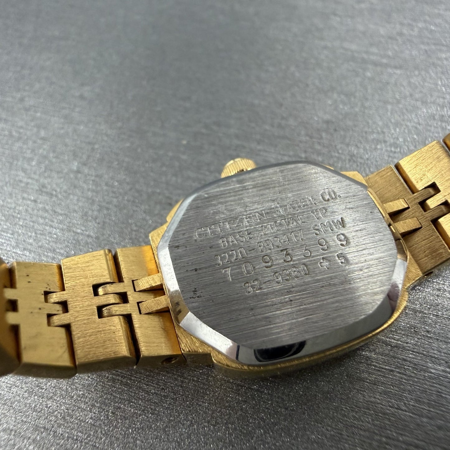 Citizen CQ Watch Women 17mm Champagne Dial Gold Tone 3220-893417 New Battery9