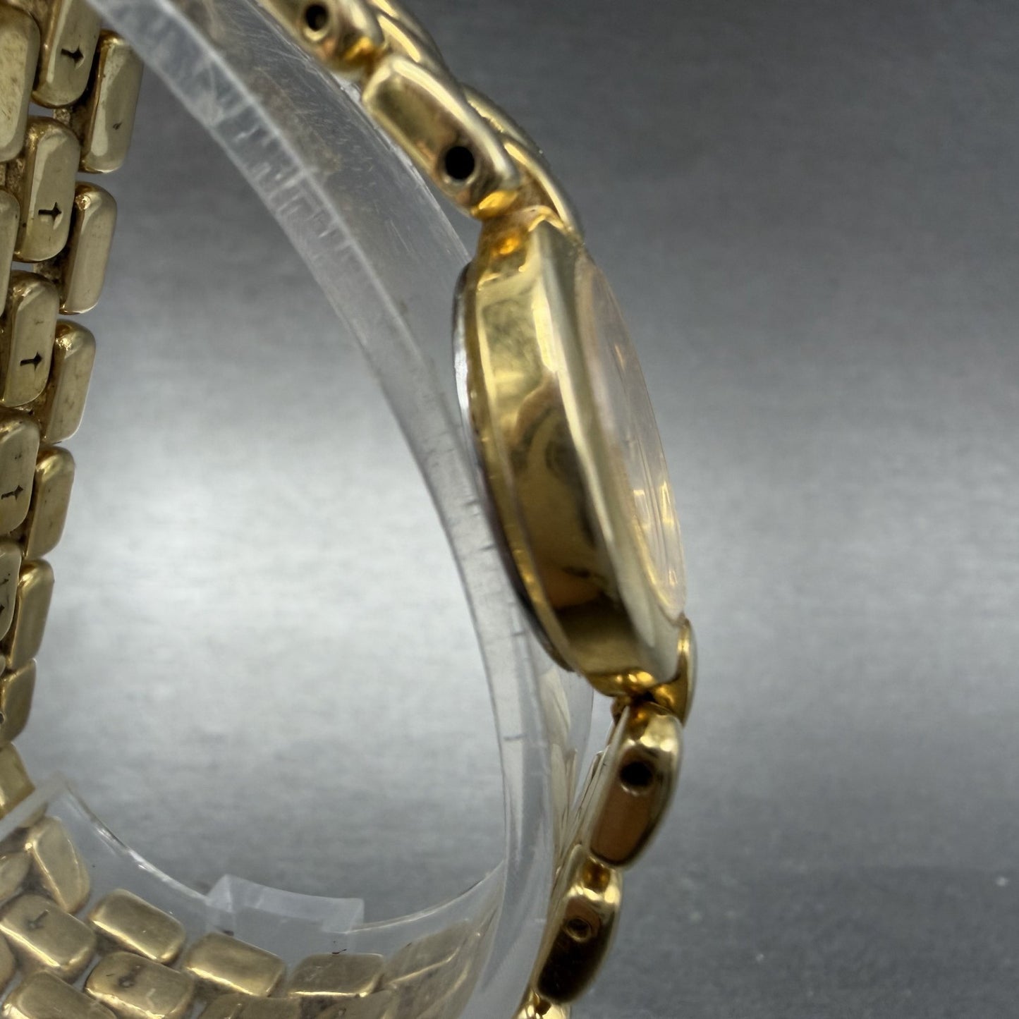 Seiko Watch Women 20mm Silver Dial Gold Tone Round 1N00-0D79 New Battery3