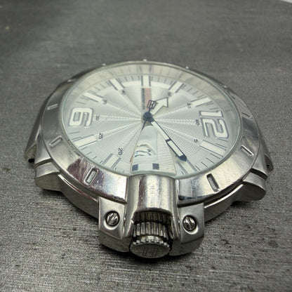 Tommy Hilfiger Watch Men 43mm Silver Dial Steel Date Round New Battery5