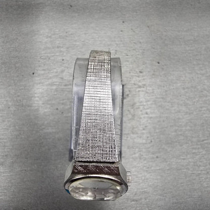 Citizen Watch Women 20mm Silver Dial Silver Tone Oval 4-675452 Manual Wind VTG4