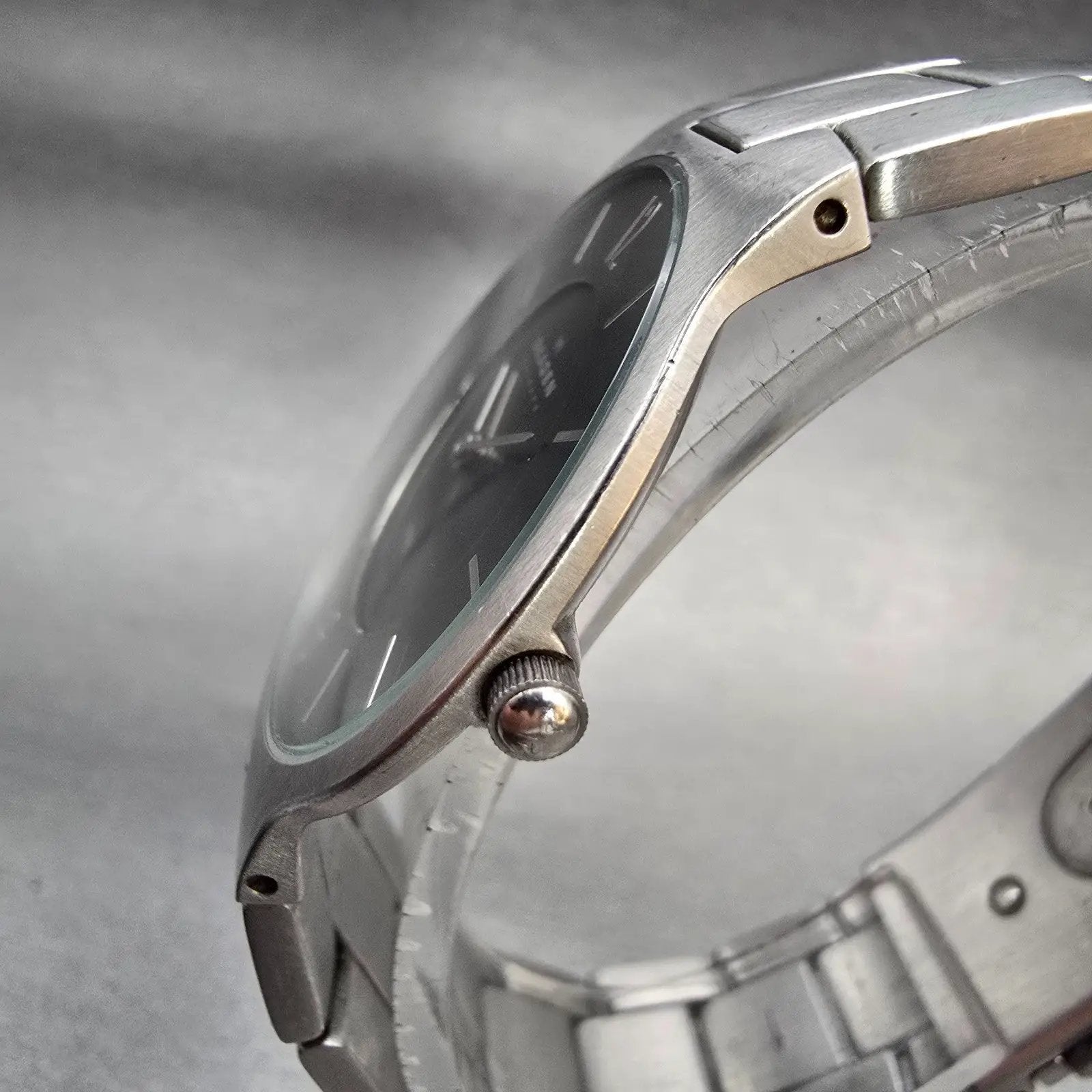 Skagen Watch Men 34mm Gray Dial Silver Tone Round 572LSXM New Battery2