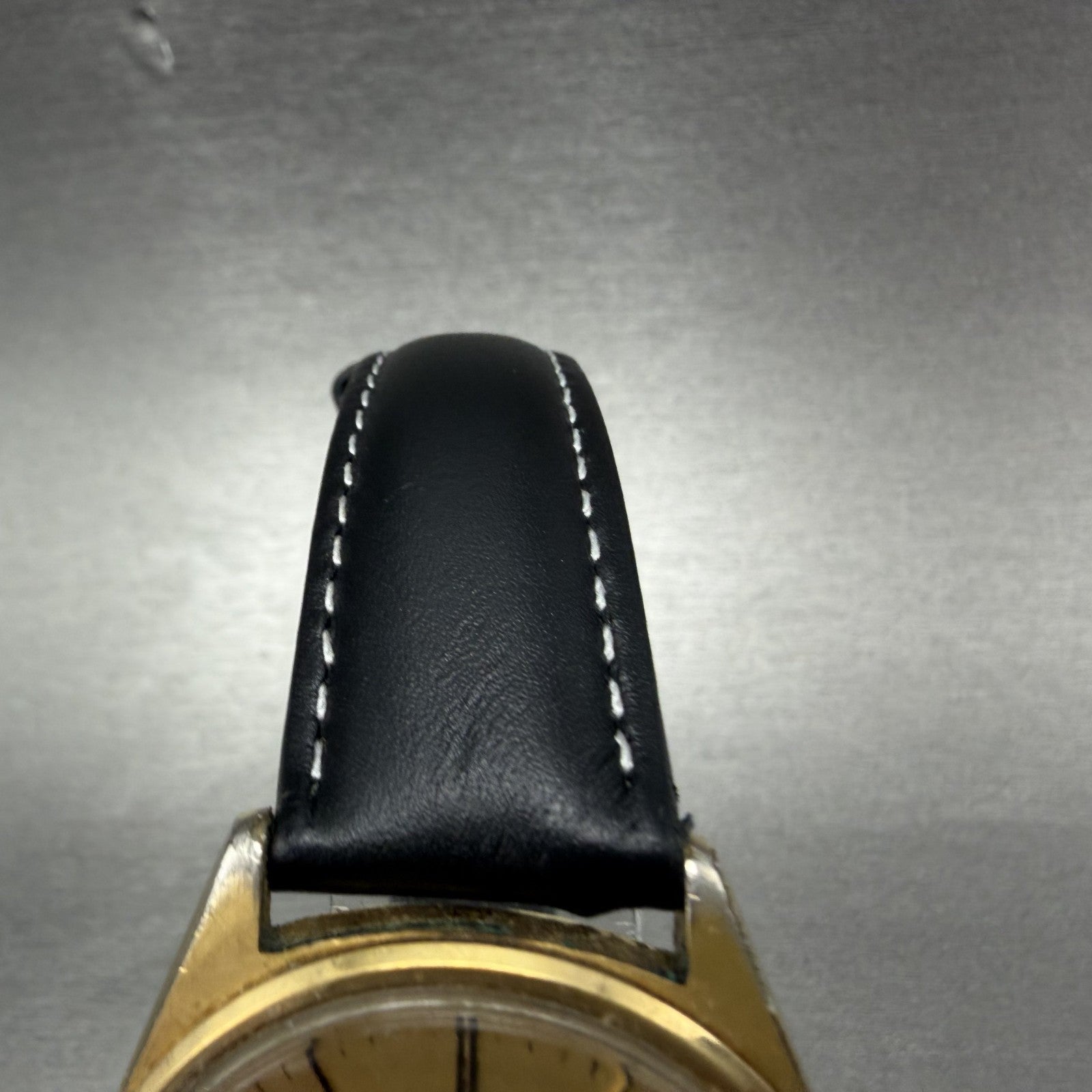 Seiko SQ Watch Men 35mm Gold Dial Gold Tone Daydate Round 5Y23-8040 New Batteryl4