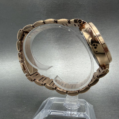 Michael kors Sawyer Watch Women 39mm MOP Dial Rose Gold Tone Date Chrono New Bat8