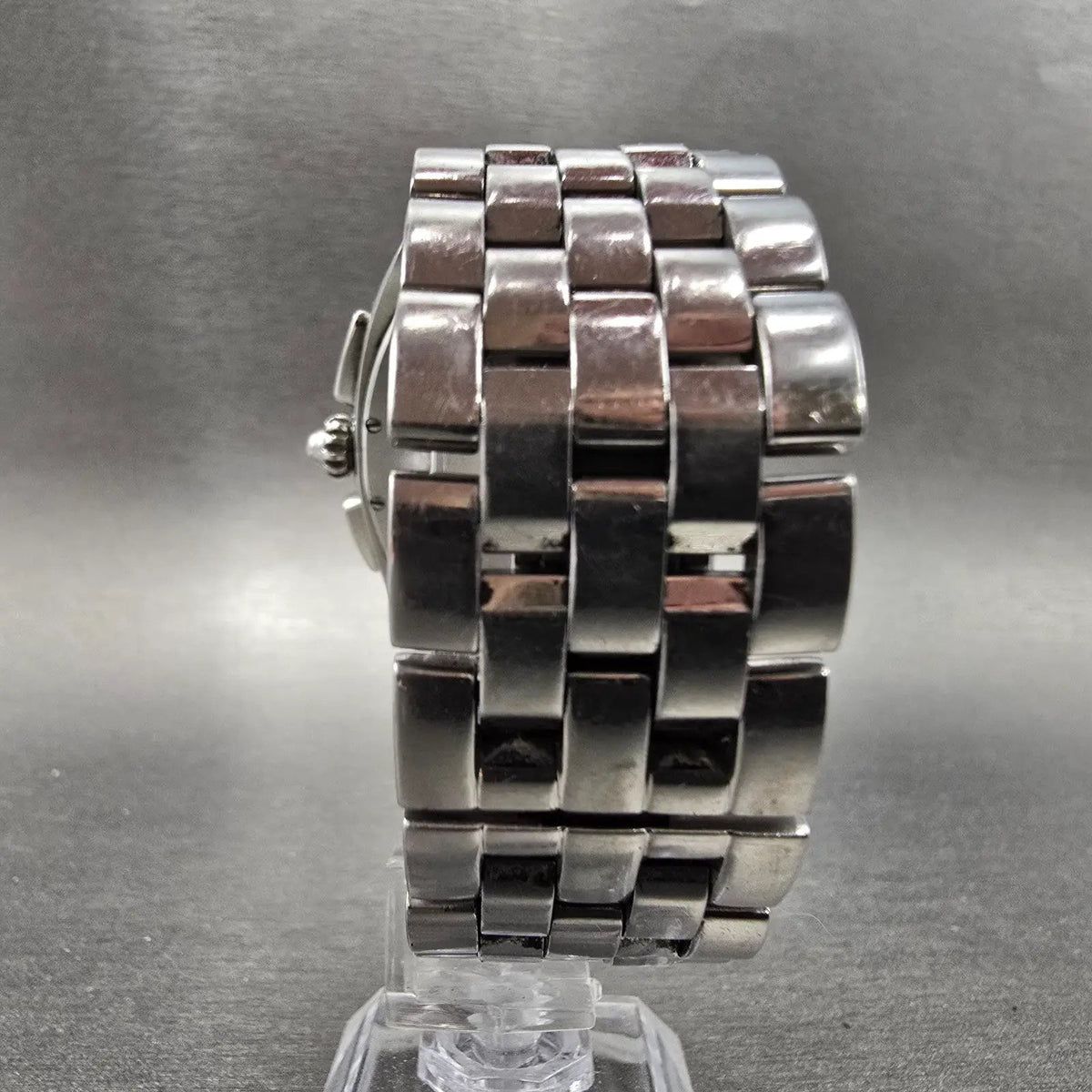 Bulova Chronograph Watch Men 40mm Black DIal Steel Date 96G59 PARTS8