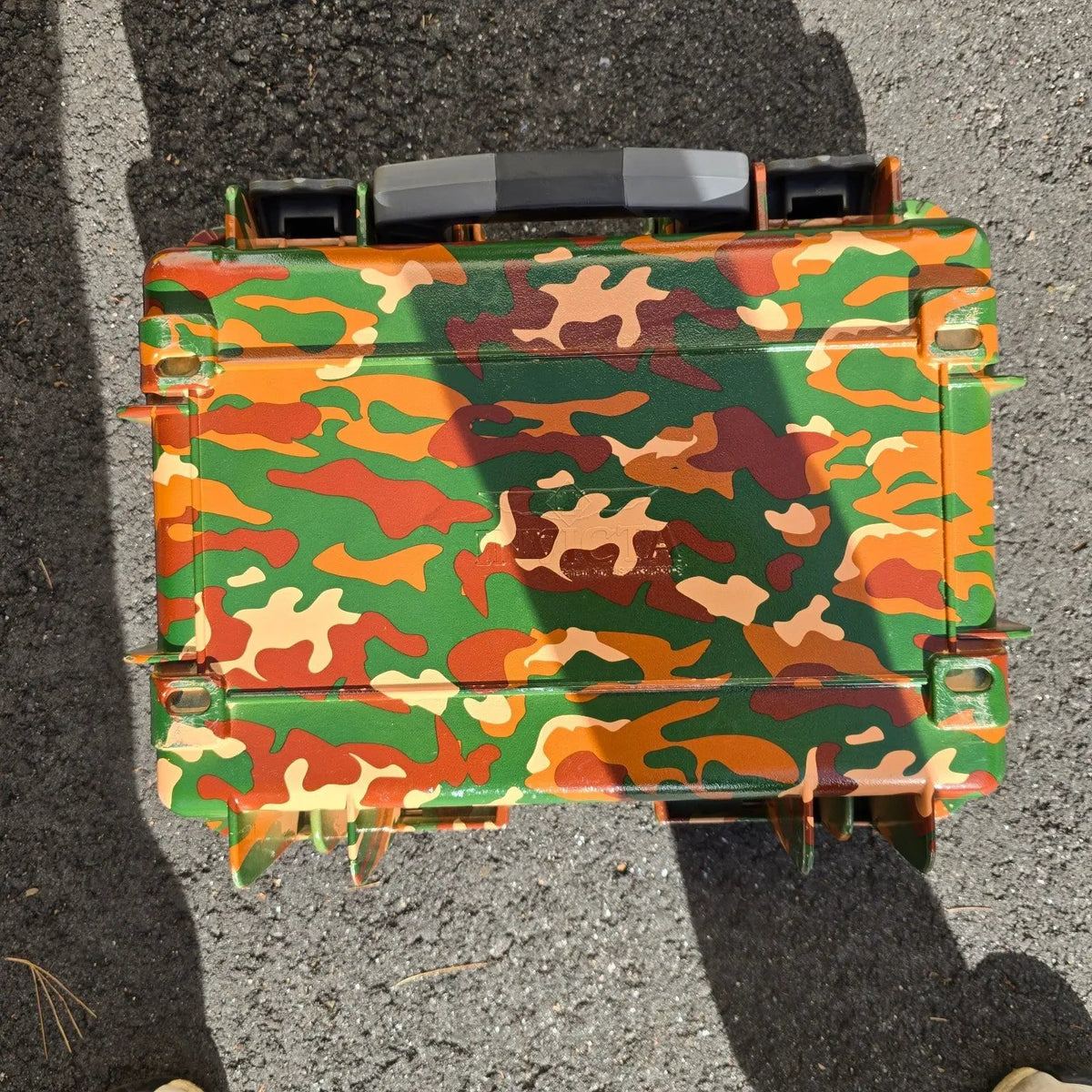 Invicta Watch Case 8 Slot Camo Green Brown Plastic Foam insert Handle Cary5