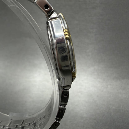 Seiko Watch Women 26mm Silver Dial Two Tone Date Round 7n820at0 New Battery3
