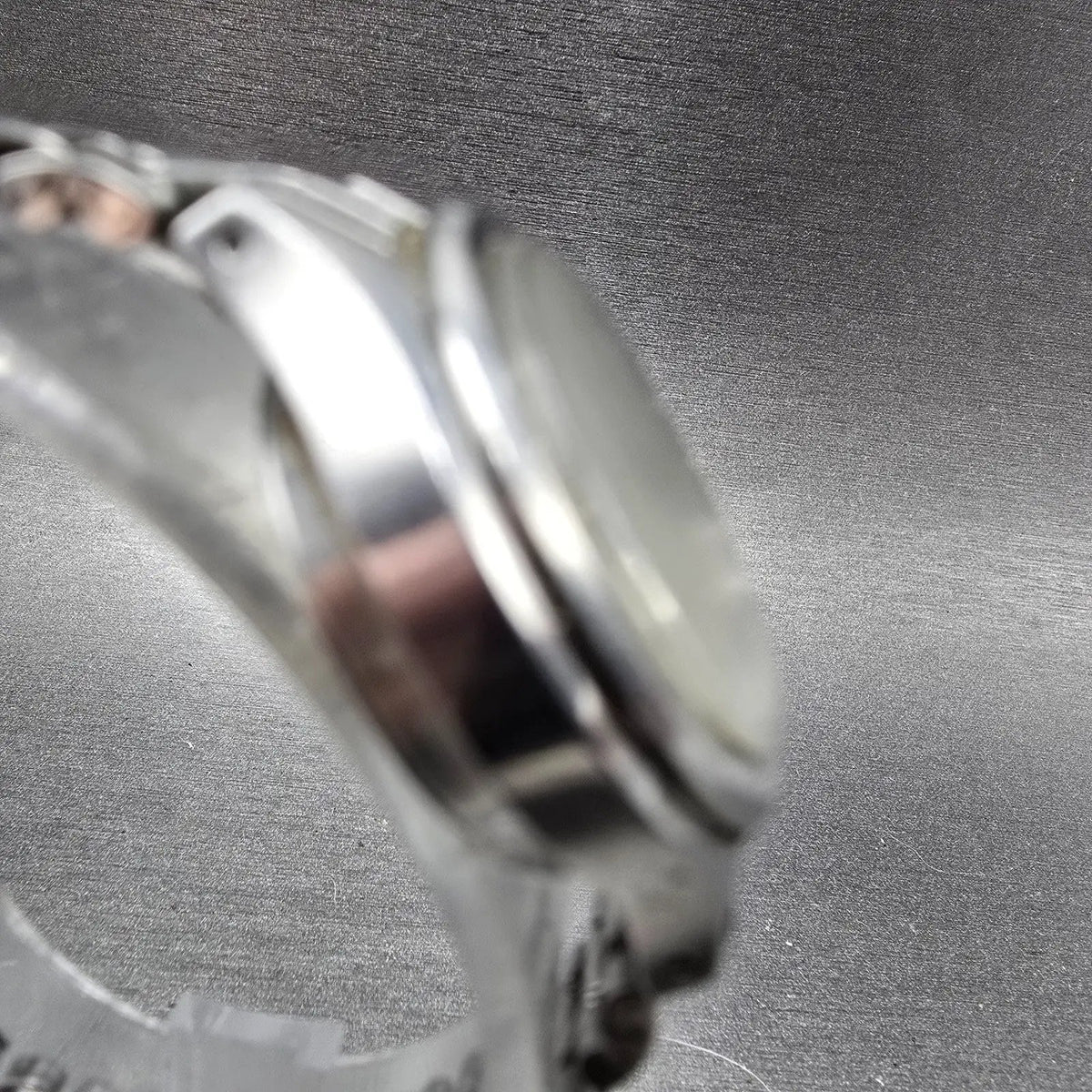 Seiko Automatic Watch Women 25mm White Dial Steel Date 2205-0410 PARTS VTG4