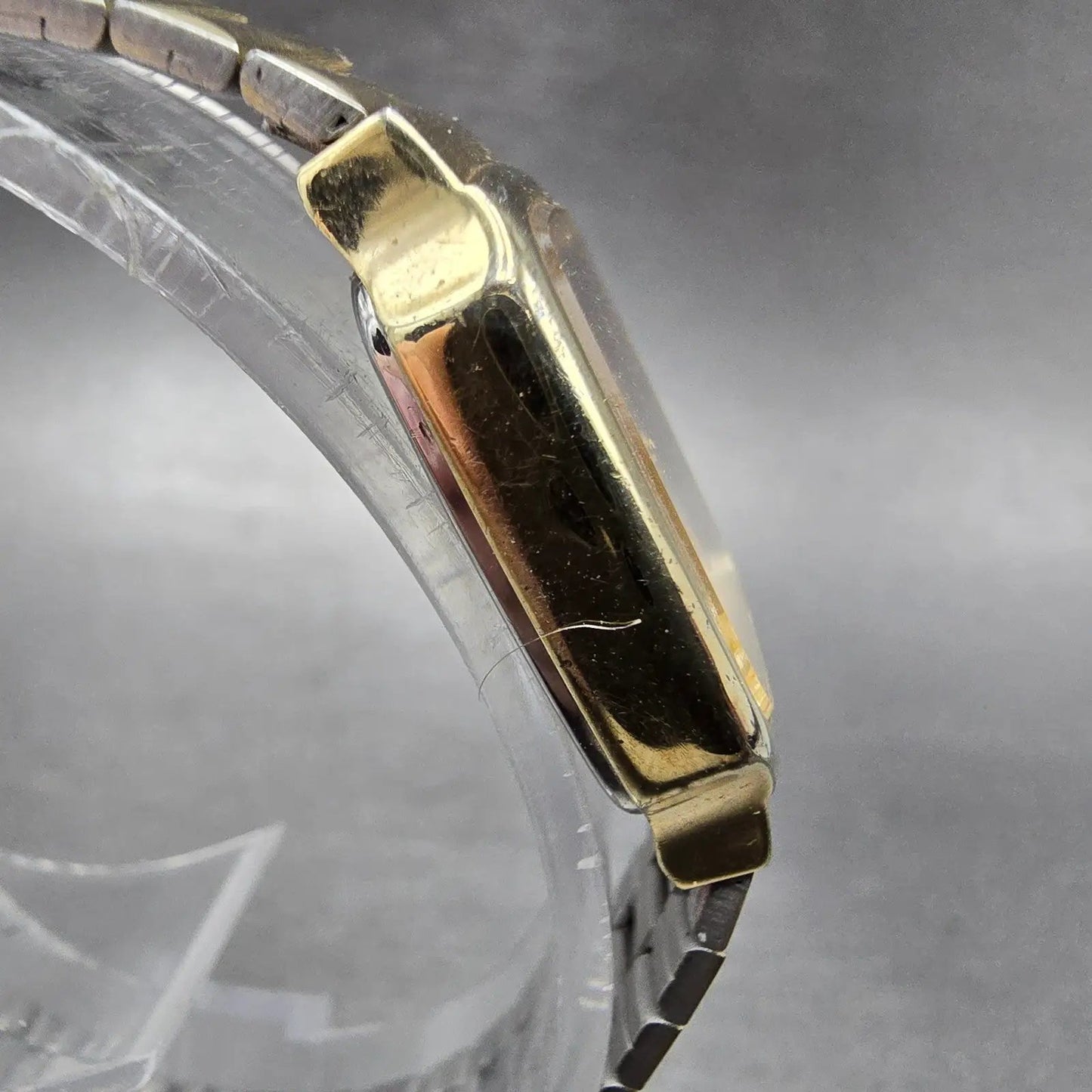 Junghans Noblesse Watch Women 19mm Silver Dial Gold Tone Rectangle New Battery3