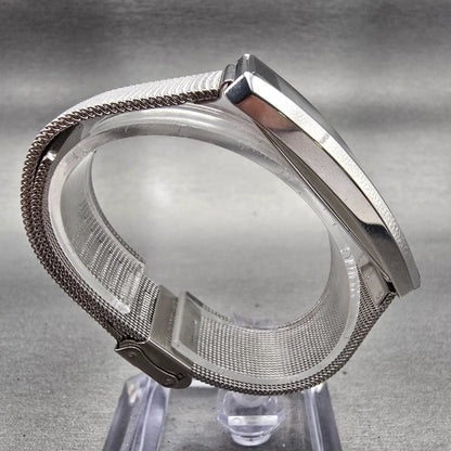 Skagen Disney Tank Watch Women 22mm Dual Time Silver Tone D295USS New Battery8