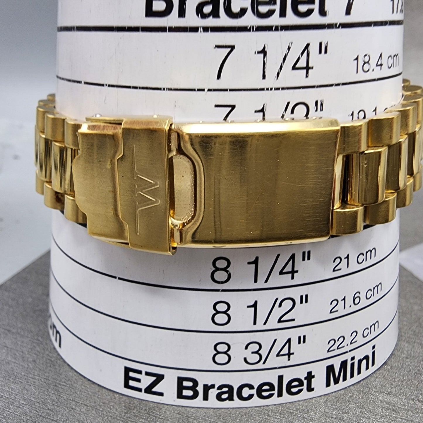 Wittnauer President Watch Men 35mm Gold Dial Gold Tone Daydate JV9635 New Batt10