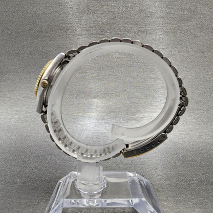 Seiko SQ Watch Women 24mm Silver Dial Two Tone Daydate 3e230a69 New Battery6