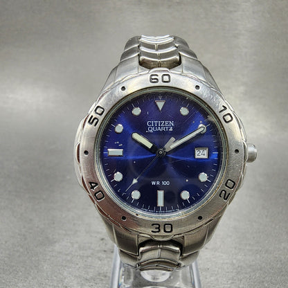 Citizen Watch Men 39mm Blue Dial Silver Tone Date 2510S92308 Round PARTS0