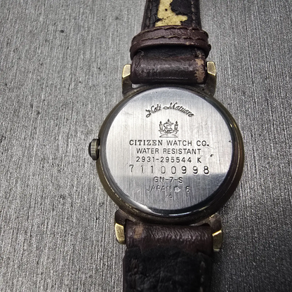 Citizen Club La Mer Watch Women 23mm Gold Dial Gold Tone 2931-295544 New Battery10