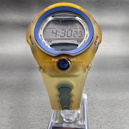 Casio Baby-G BG-163 Watch Women 42mm Yellow Blue Alarm Chronograph New Battery5