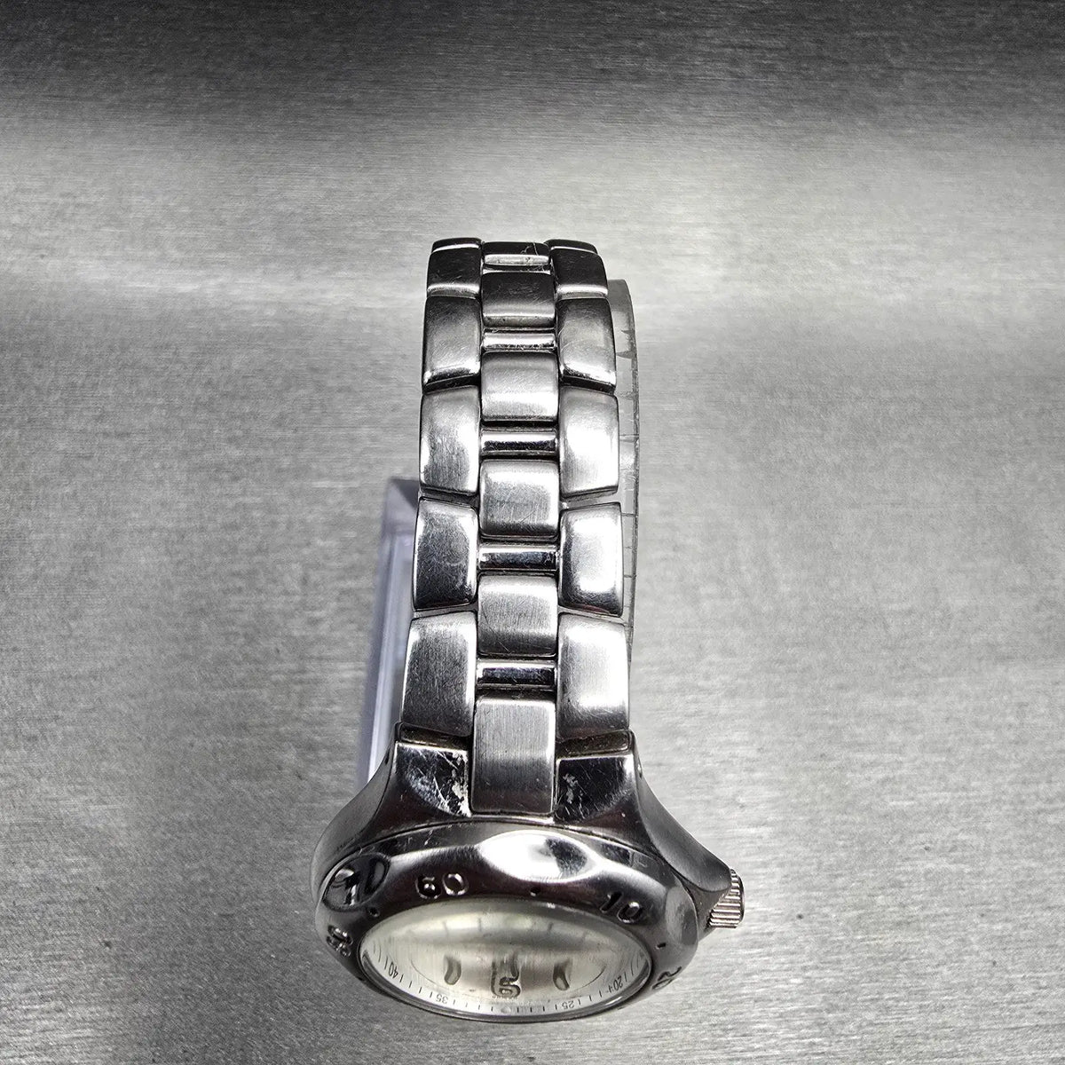 Bulova Marine Star Watch Women 28mm Silver Dial Silver Tone Date 96M25 New Batt4