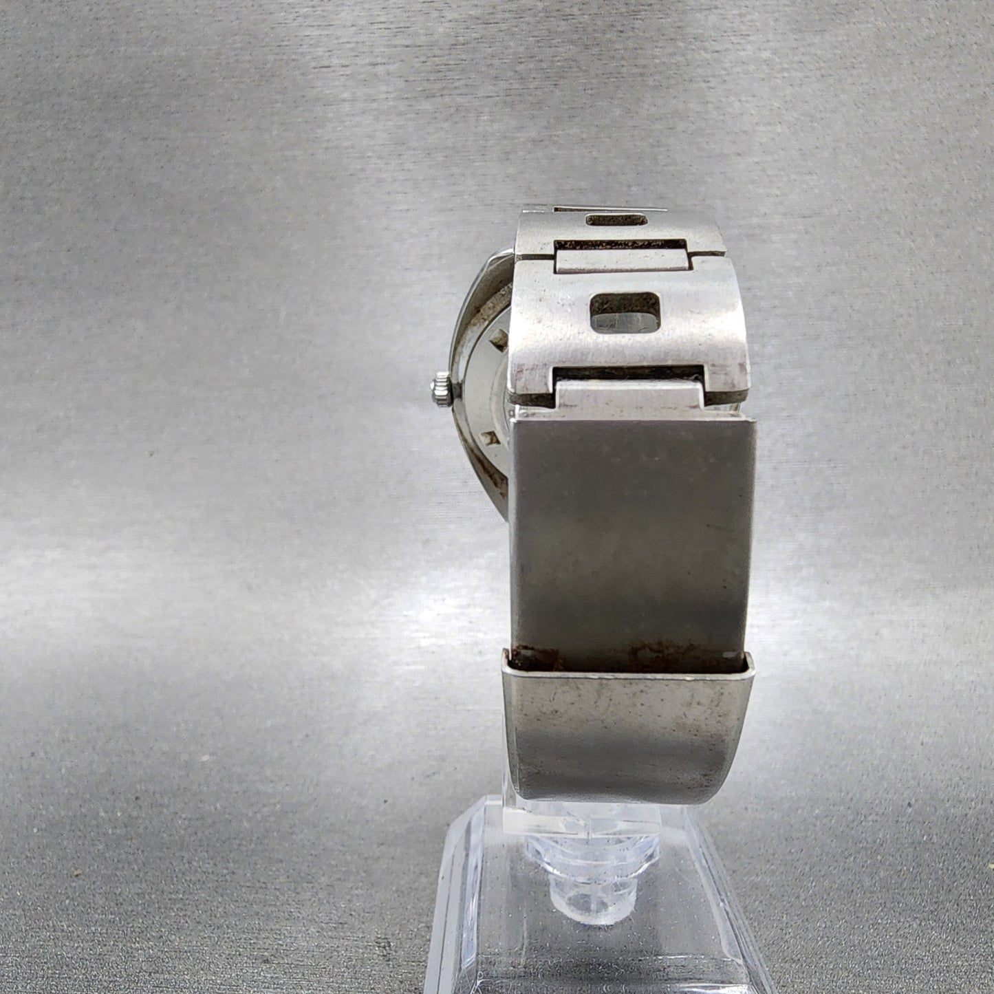 Citizen Crystal Seven Custom Automatic Watch Men 37mm Black Dial Steel Runs8