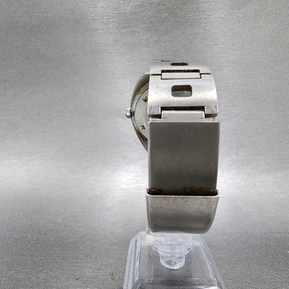 Citizen Crystal Seven Custom Automatic Watch Men 37mm Black Dial Steel Runs8