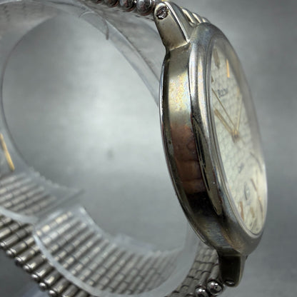 Bulova Watch Men 33mm Champagne Dial Two Tone Date Round New Battery Bracelet3
