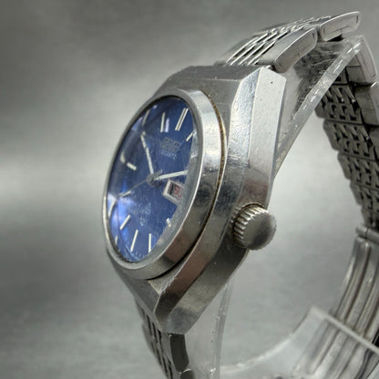 Seiko Watch Women 25mm Blue Dial Silver Tone Daydate 4326-0100 New Battery2