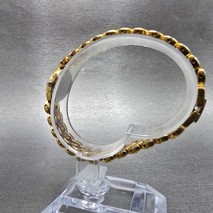 Seiko Watch Women 17mm Black Dial Gold Tone Oval 1F20-5B50 New Battery Vintage6
