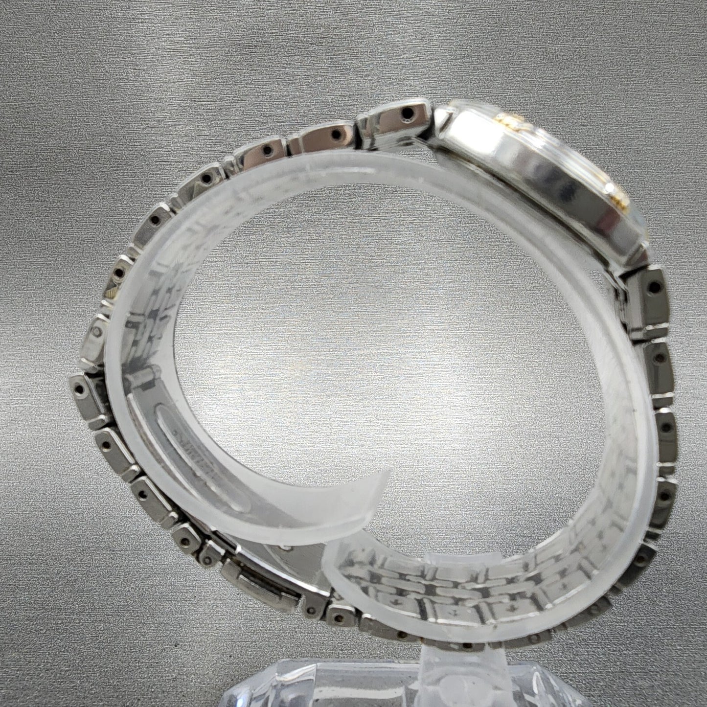 Seiko Watch Women 26mm Silver Dial Two Tone Date Round 7n820at0 New Battery8