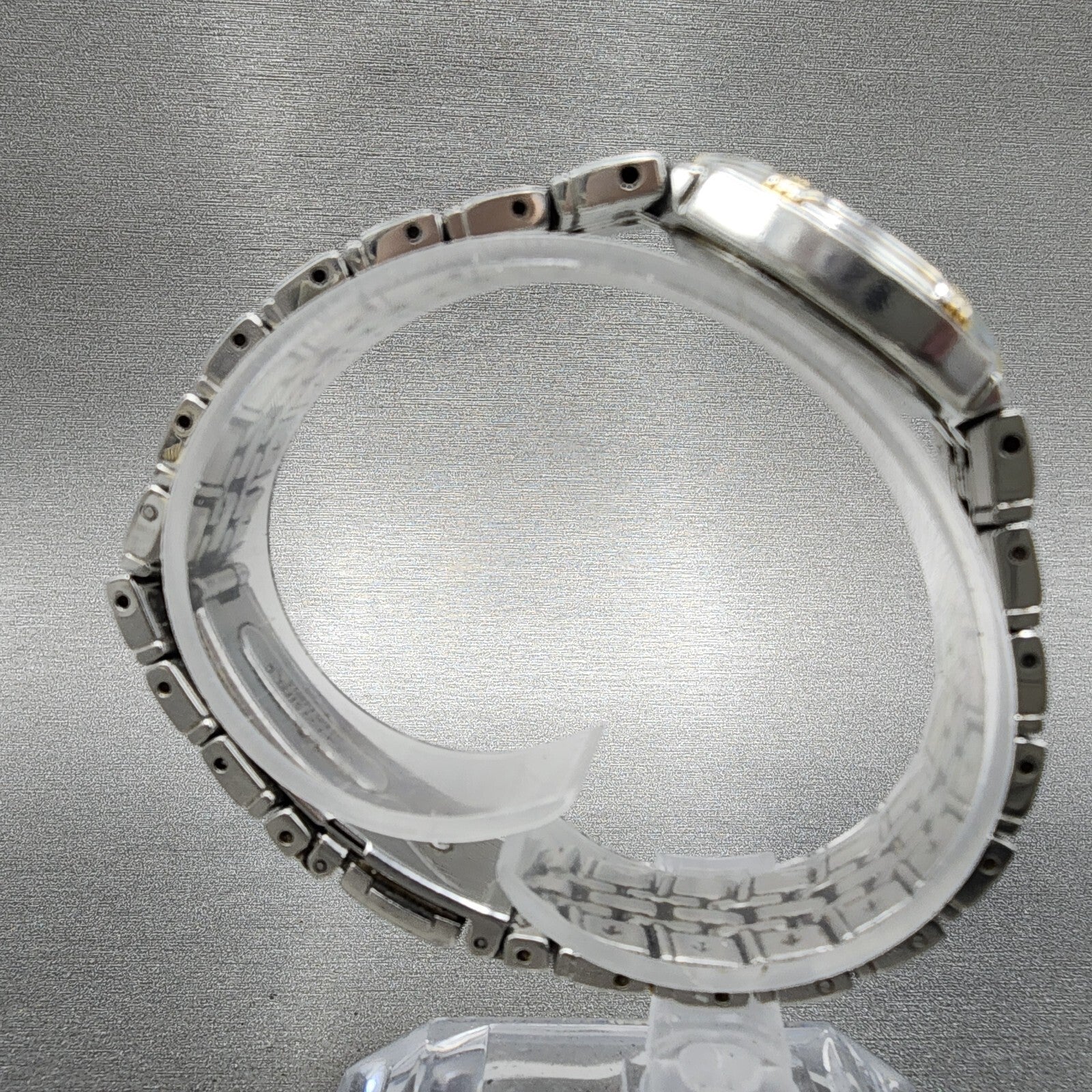 Seiko Watch Women 26mm Silver Dial Two Tone Date Round 7n820at0 New Battery8